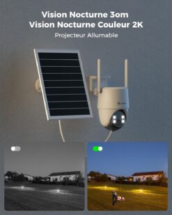 Alternative view of Cococam AOV 24/7 : Caméra Surveillance WiFi Solaire 2K PTZ