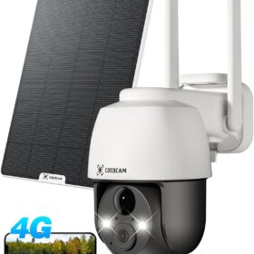 Cococam 4G LTE : Caméra Surveillance Solaire PTZ Sans WiFi